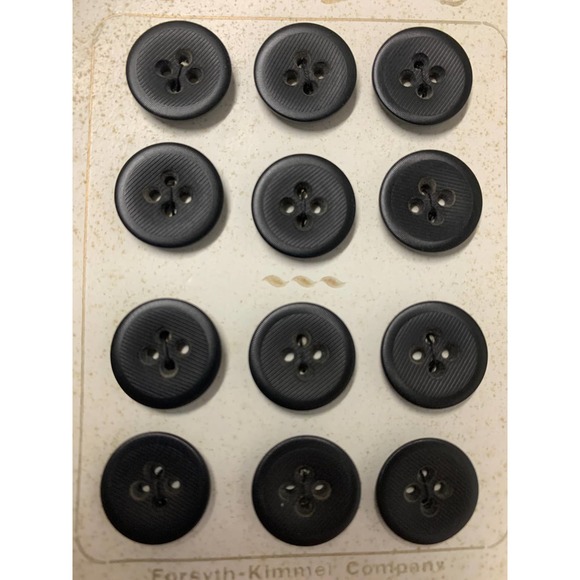 Vintage Special Ivory (Vegetable Ivory) Buttons 2 Card Lot 12 Buttons/Card NOS - Picture 2 of 4